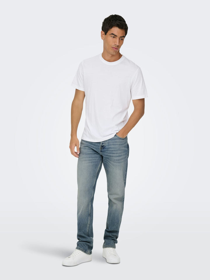 ONLY & SONS 22033816 Edge jeans regular fit – heren - Blue Denim - L32