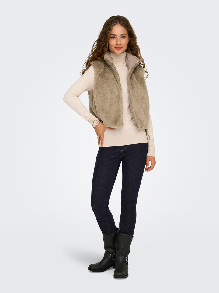 Only Dana gilet zand – dames