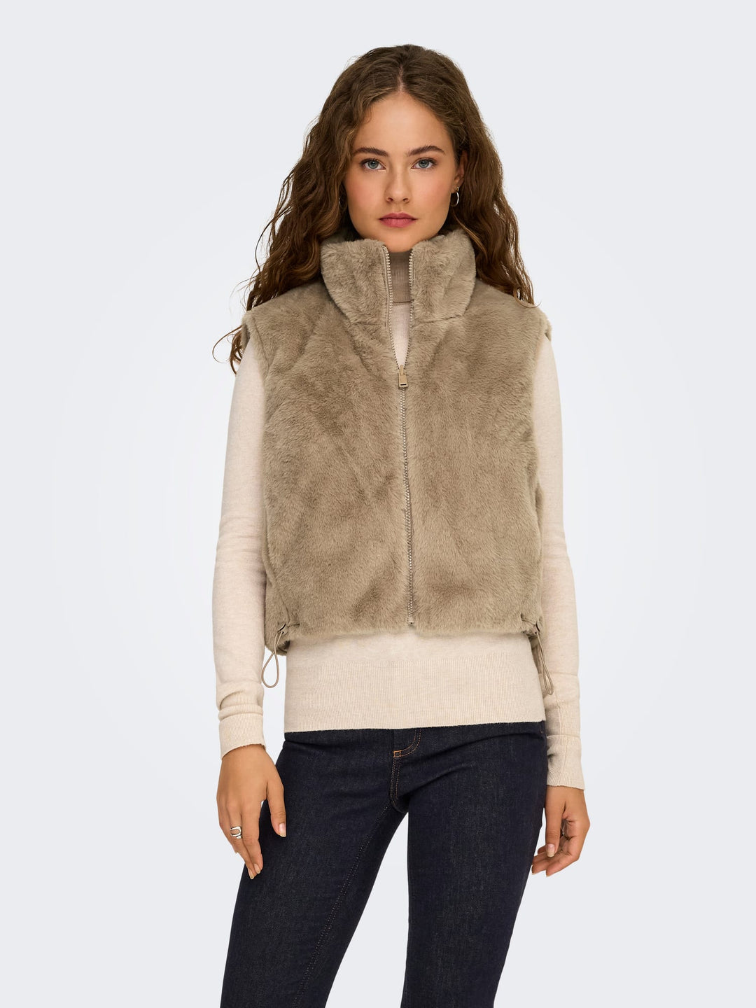 Only Dana gilet zand – dames