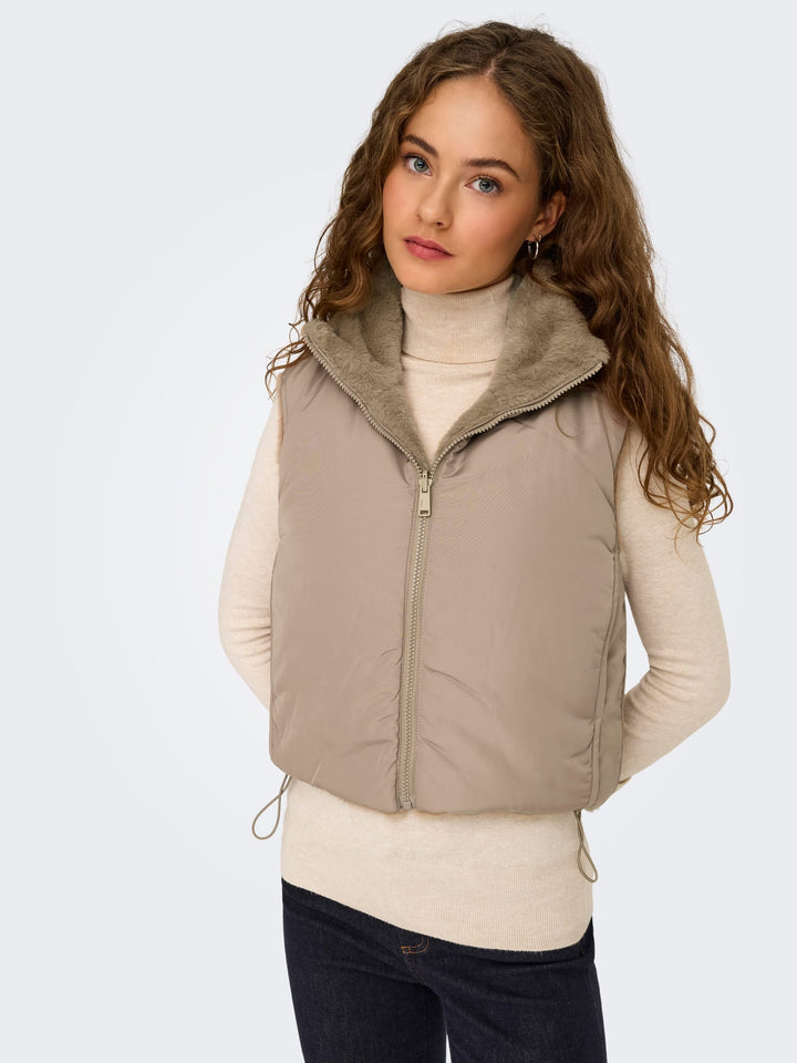 Only Dana gilet zand – dames