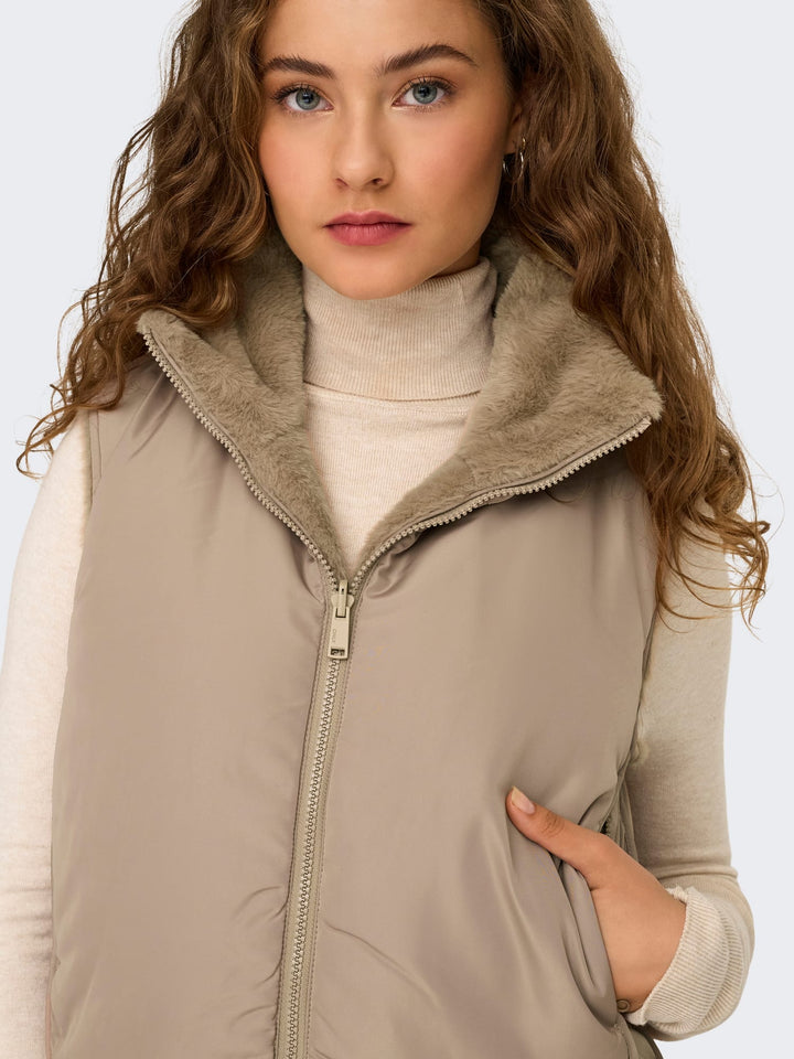 Only Dana gilet zand – dames