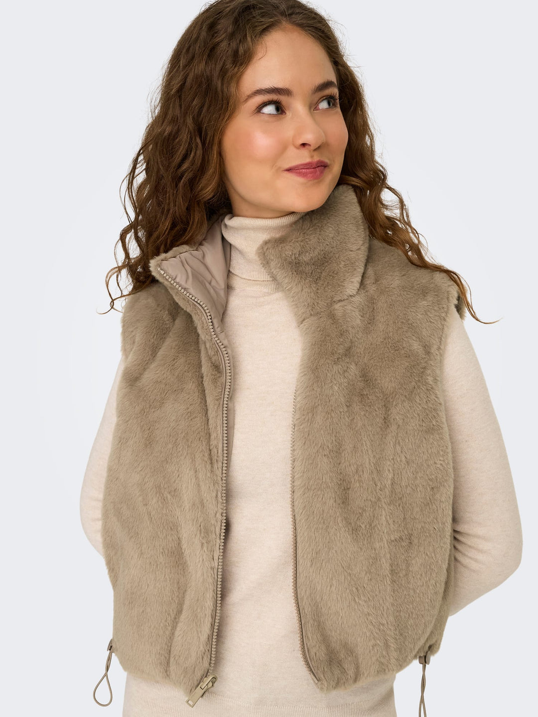 Only Dana gilet zand – dames