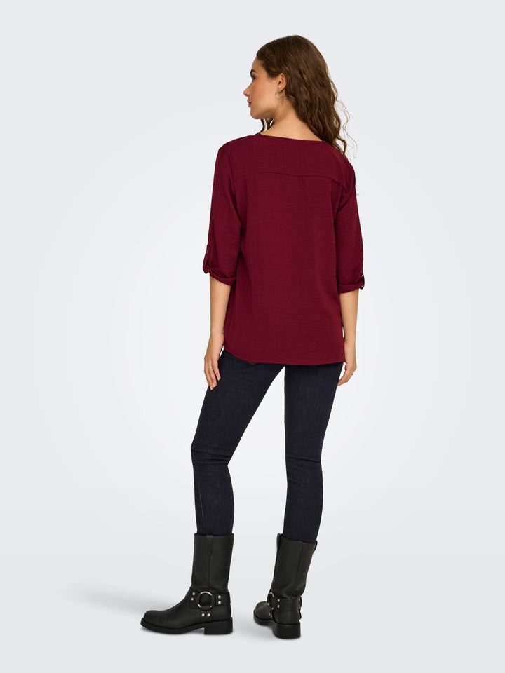 Jacqueline de Yong 15226911 Divya blouse bordeaux