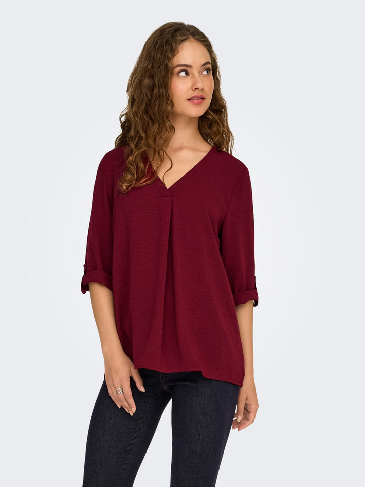 Jacqueline de Yong 15226911 Divya blouse bordeaux