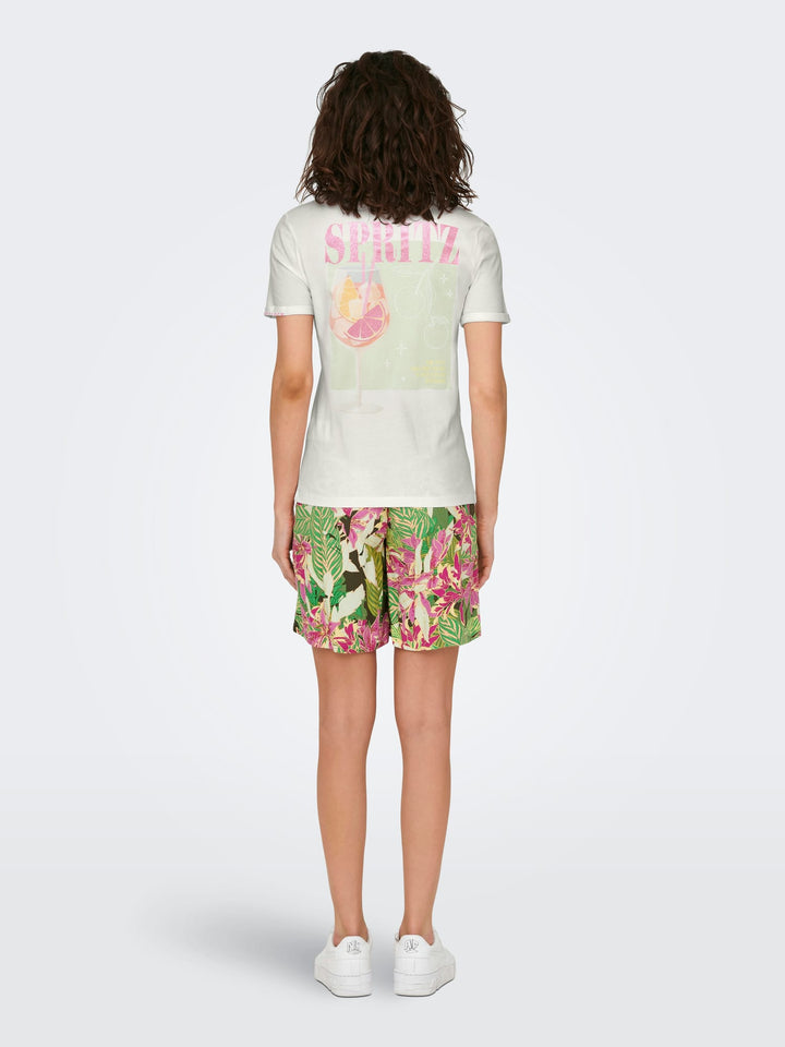 Only Kira t-shirt off-white – dames