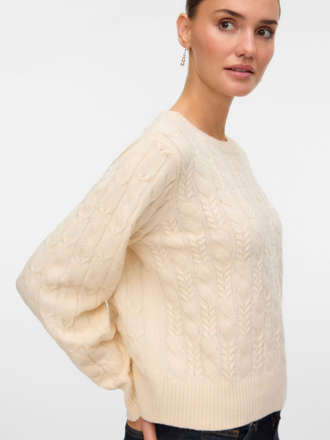 VERO MODA 10331814 Maries trui dames grijs melee