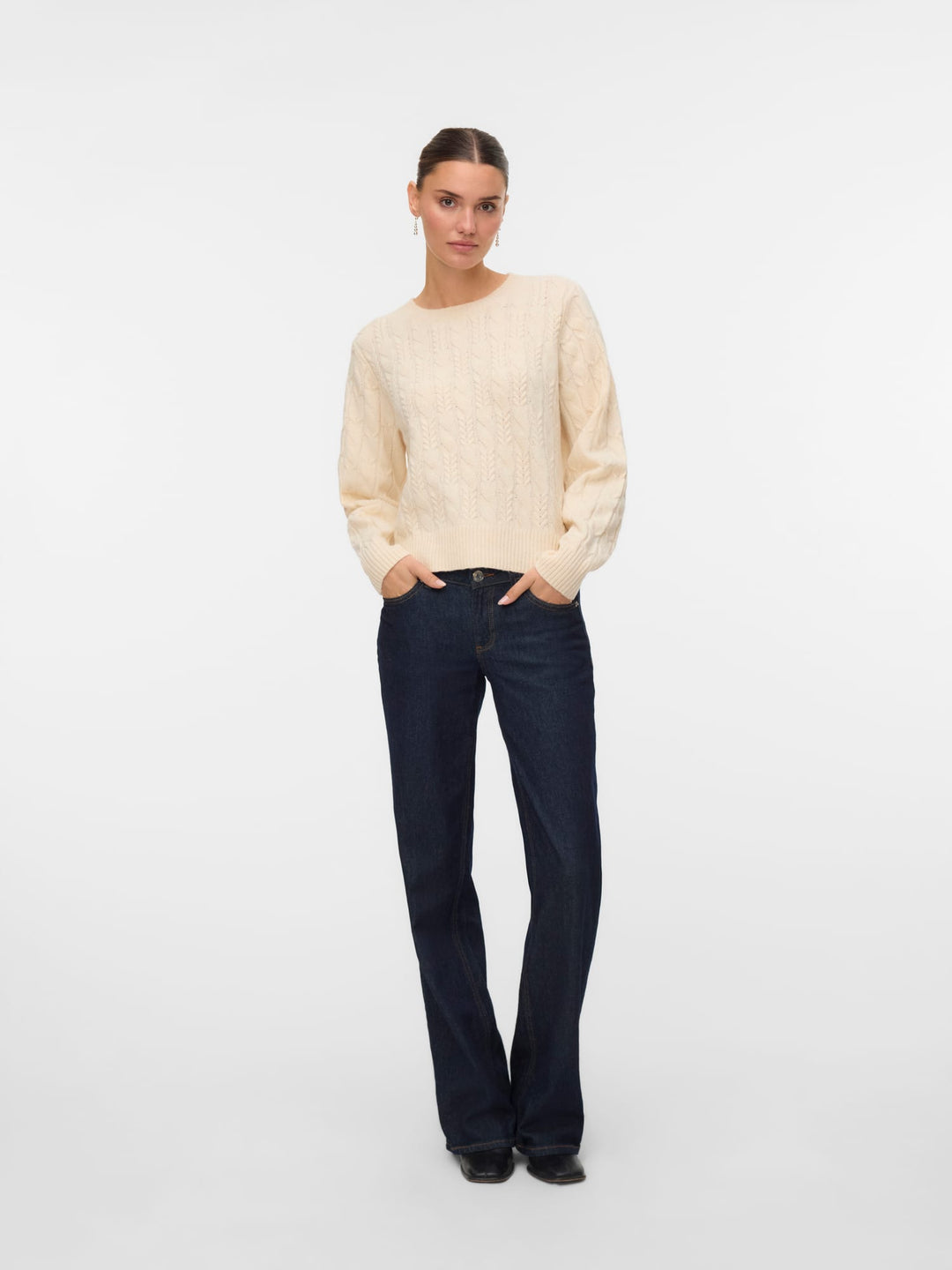 VERO MODA 10331814 Maries trui dames grijs melee