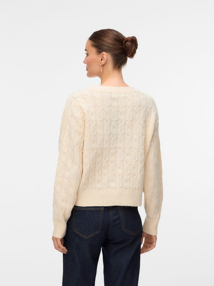 VERO MODA 10331814 Maries trui dames grijs melee