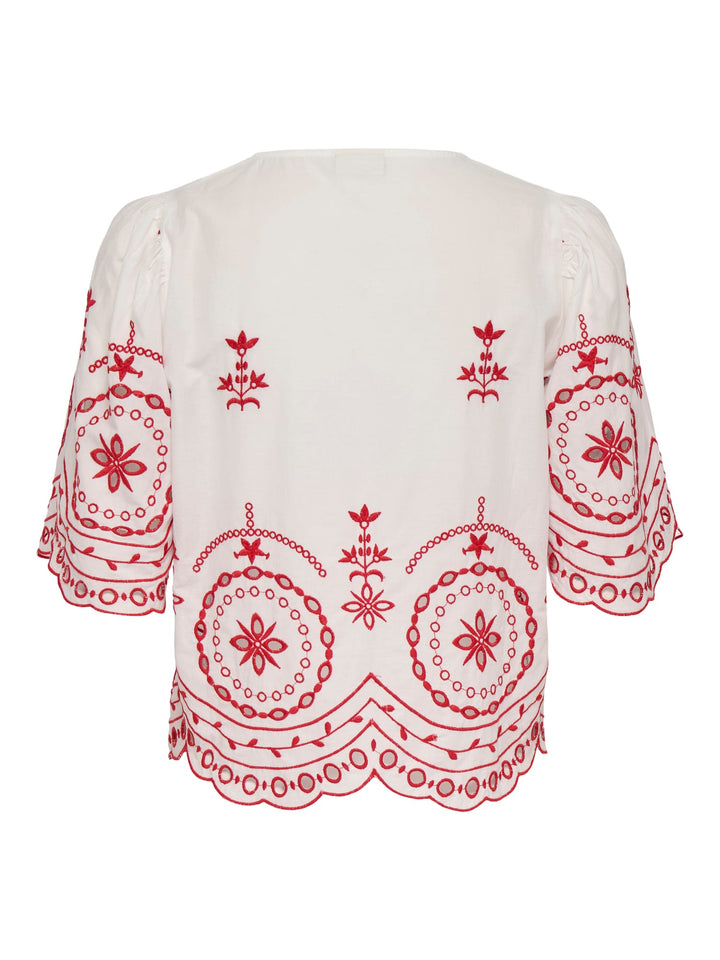 Jacqueline de Yong Polly top wit dessin – dames