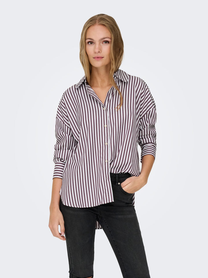 Jacqueline de Yong 15338857 Vesper blouse l/m dames wit dessin
