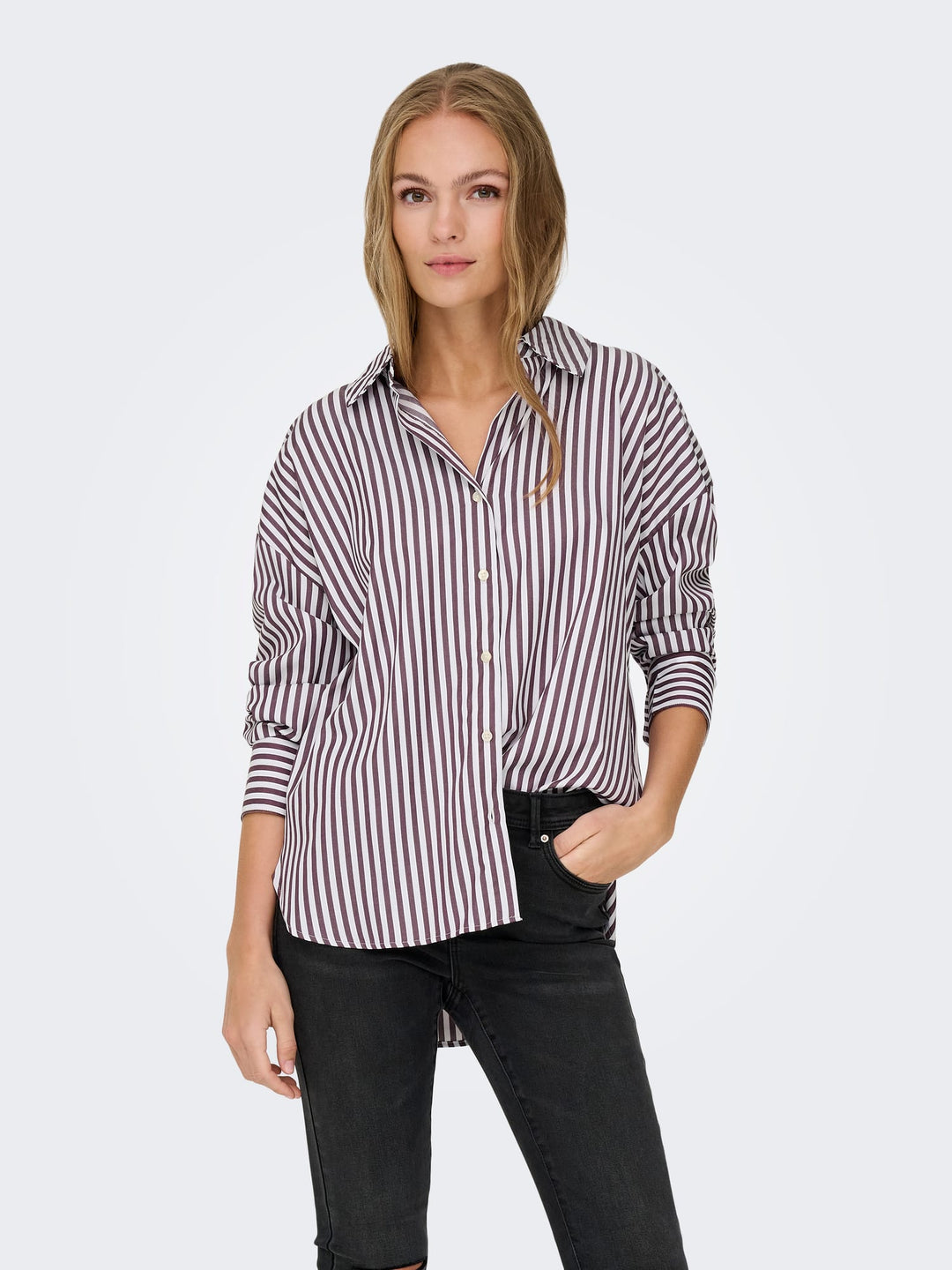 Jacqueline de Yong 15338857 Vesper blouse l/m dames wit dessin