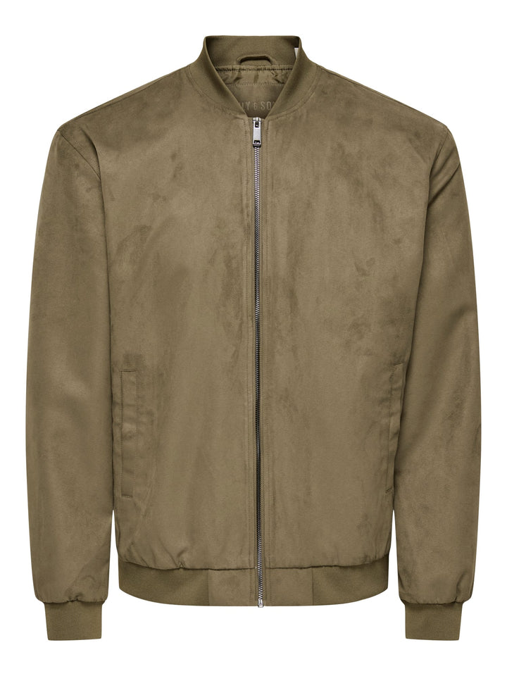 ONLY & SONS jack heren bruin dessin – casual stijl