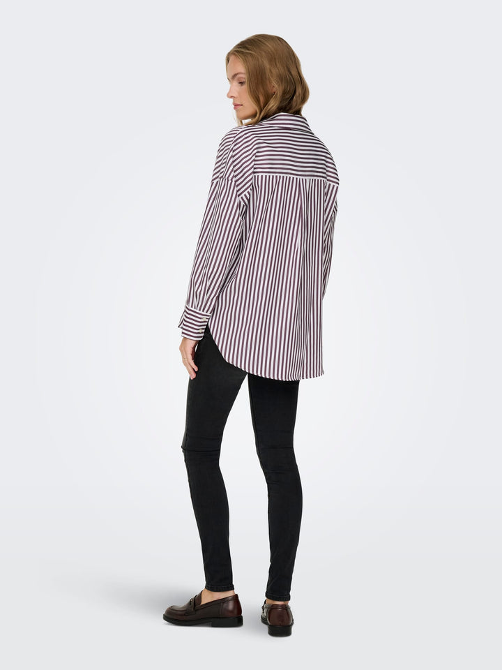 Jacqueline de Yong 15338857 Vesper blouse l/m dames wit dessin