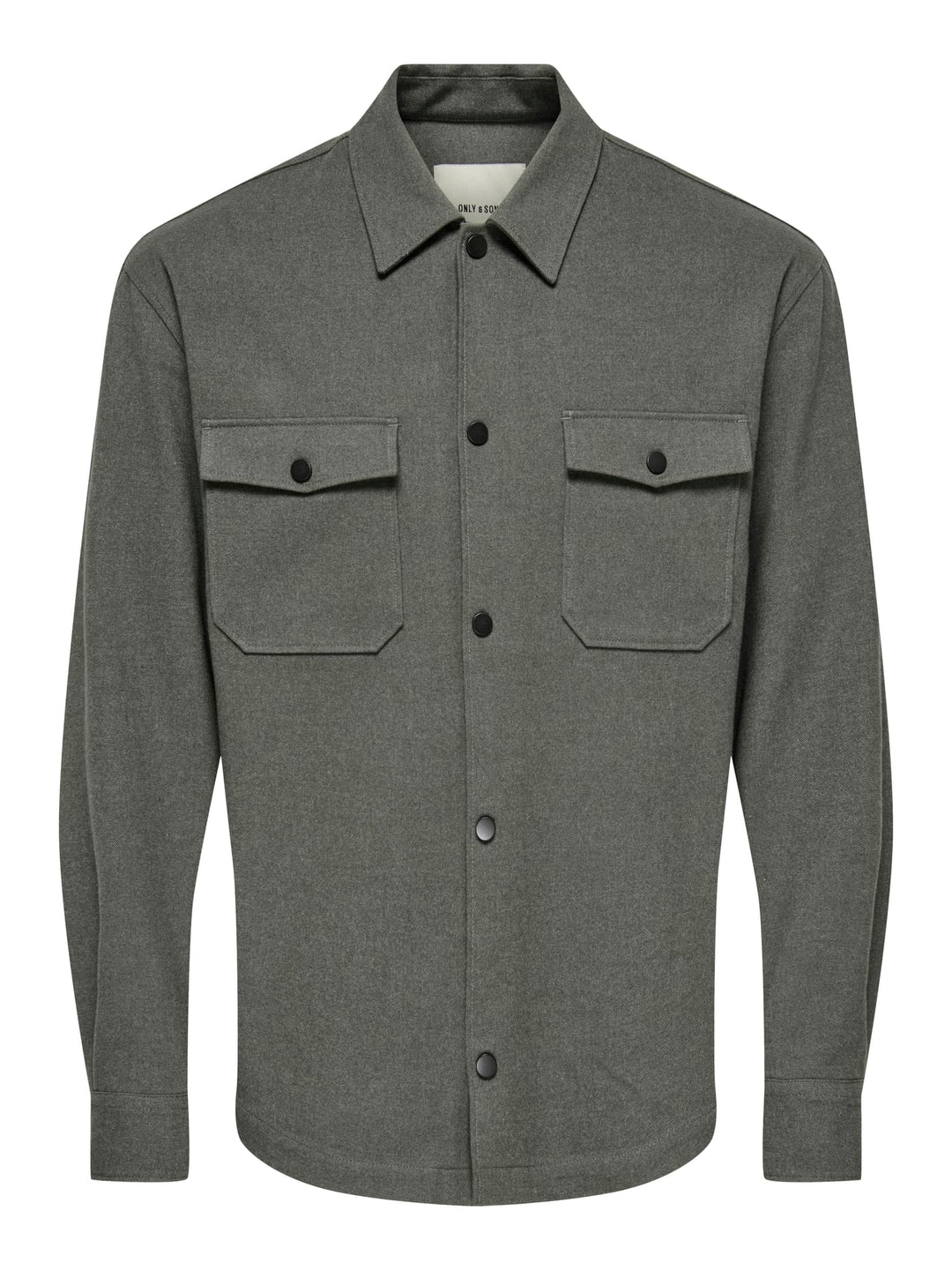 ONLY &amp; SONS 22035991 mark overhemd l/m donkergroen – heren