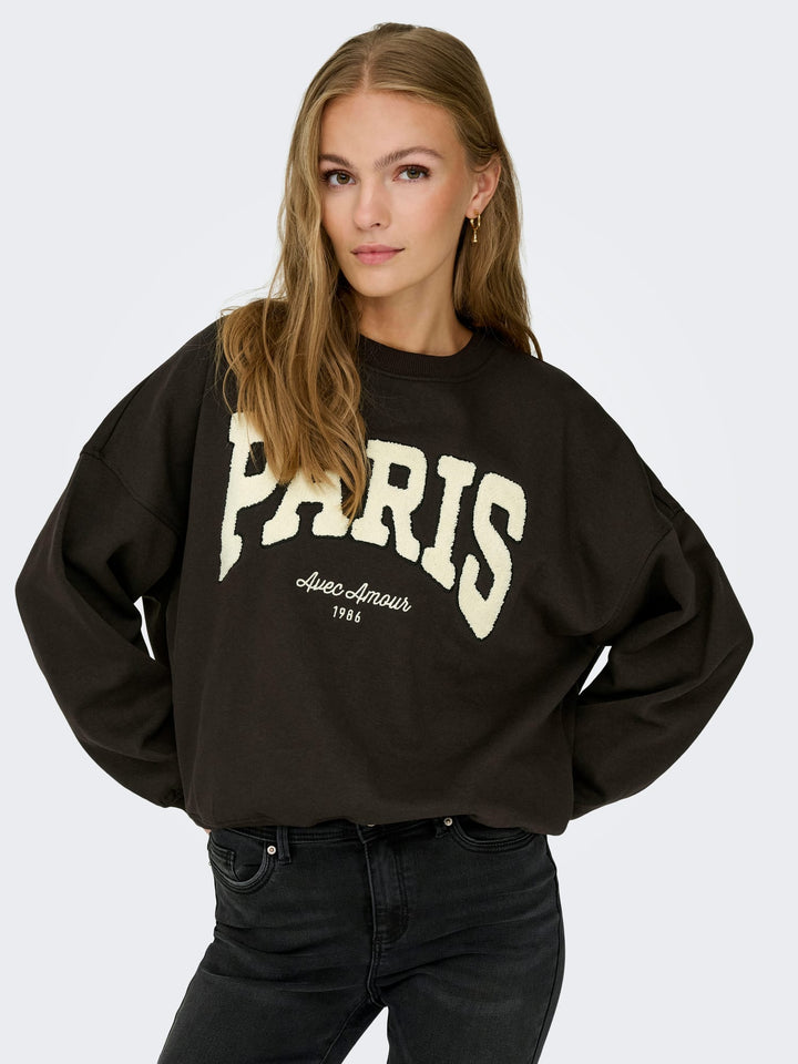 Jacqueline de Yong 15370526 Mesa sweater bruin - dames