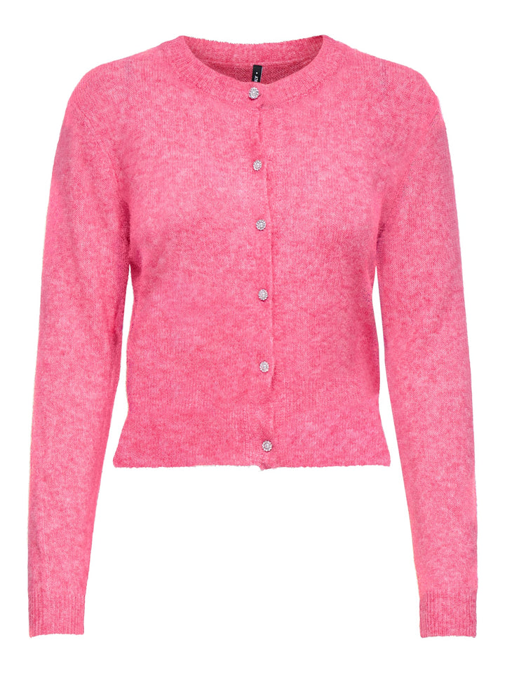 Only 15358548 Havanna vest gebreid dames roze
