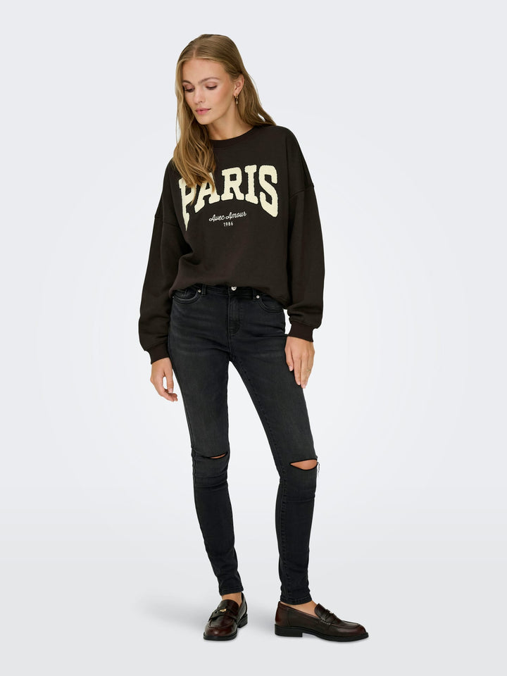 jacqueline de yong 15370526 Mesa sweater dames bruin