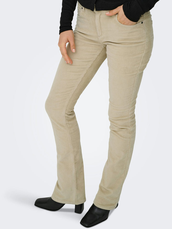 Only Mary globel ecru lange broek – dames - L30