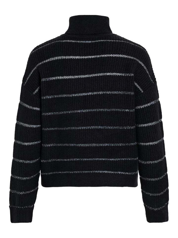 Vila Zaza trui dames zwart dessin – herfst/winter