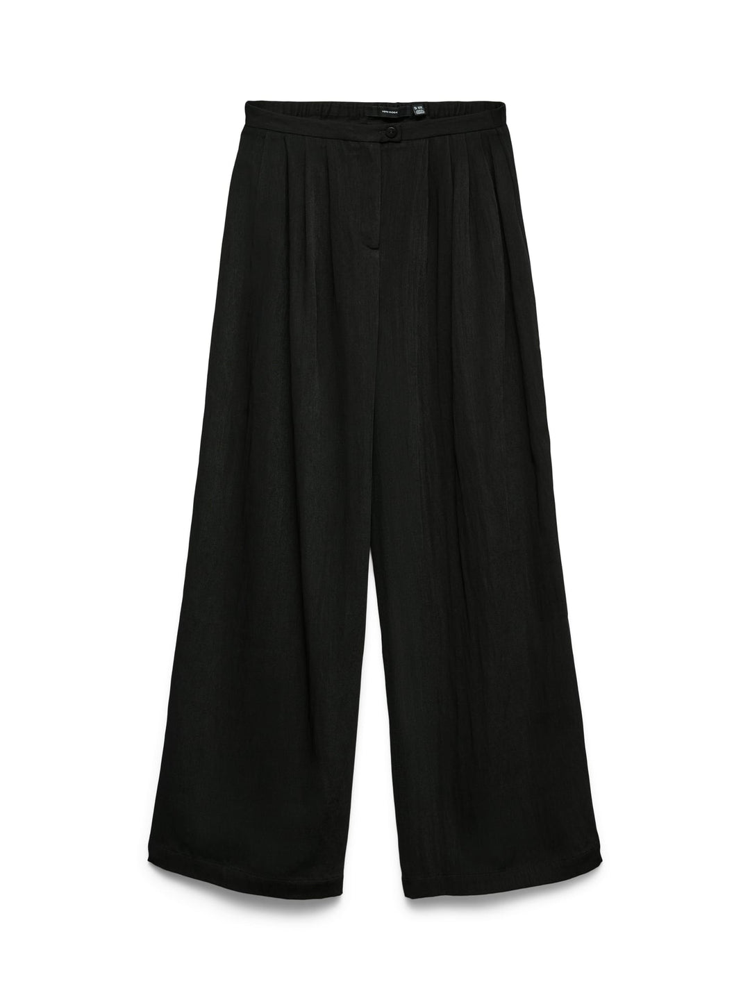 VERO MODA VMLIEVE MW WIDE PANT zwart – dames lange broek - L32