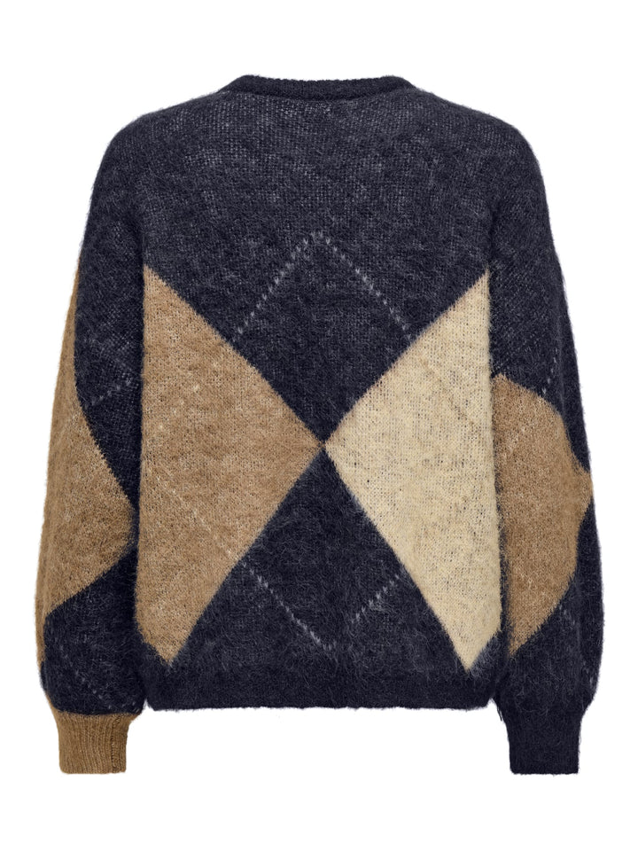 Only 15353226 Noeme trui dames blauw dessin