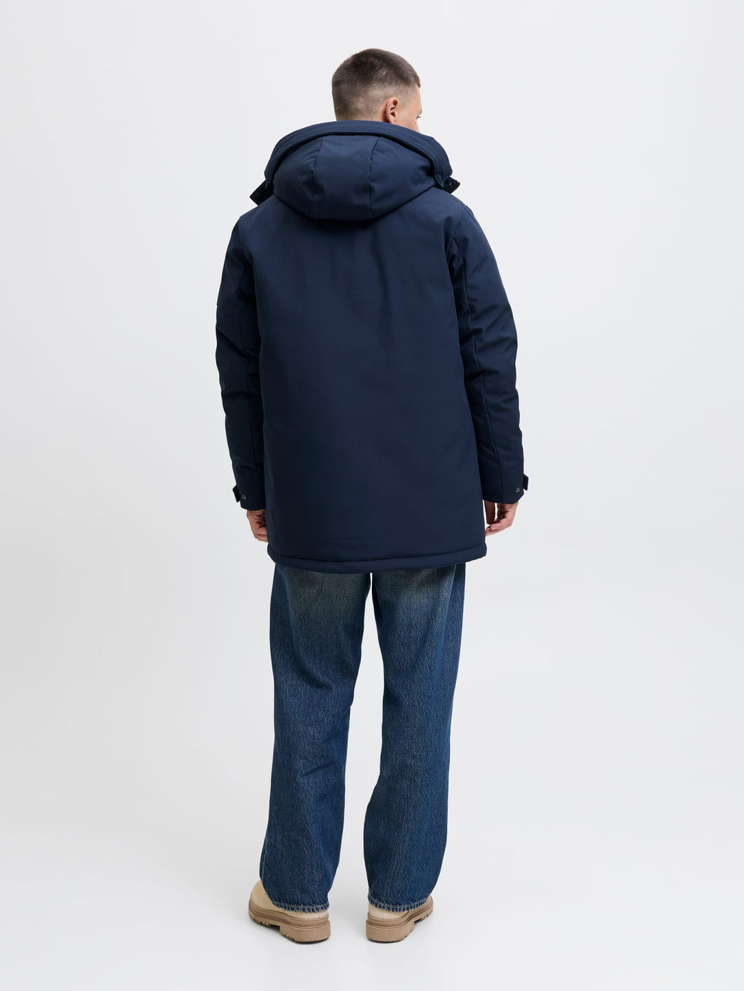 Jack & Jones JJFINN SOFTSHELL PARKA – heren winterjas - Navy