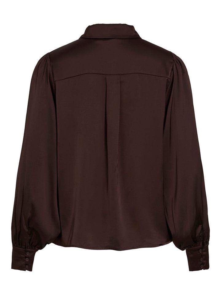 Vila Enna Ravenna blouse bruin – dames