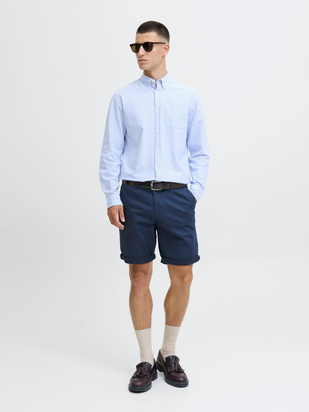 Jack & Jones Bowie Chino Shorts Navy – heren