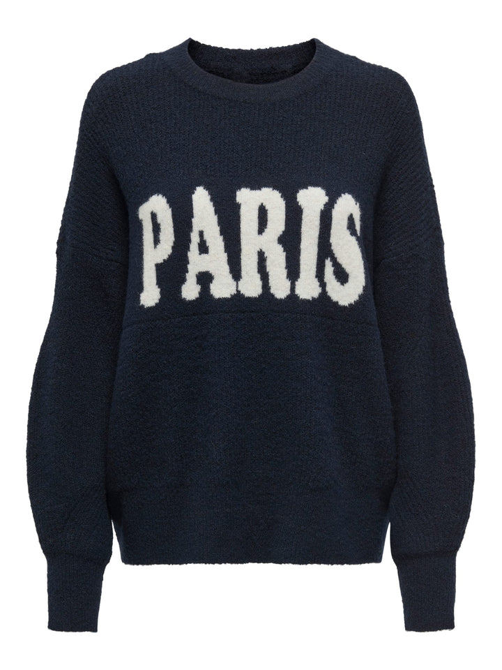 Only 15339731 Jerico trui dames navy – gebreide pullover
