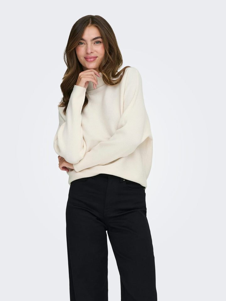 Jacqueline de Yong gebreide pullover wit dessin – dames