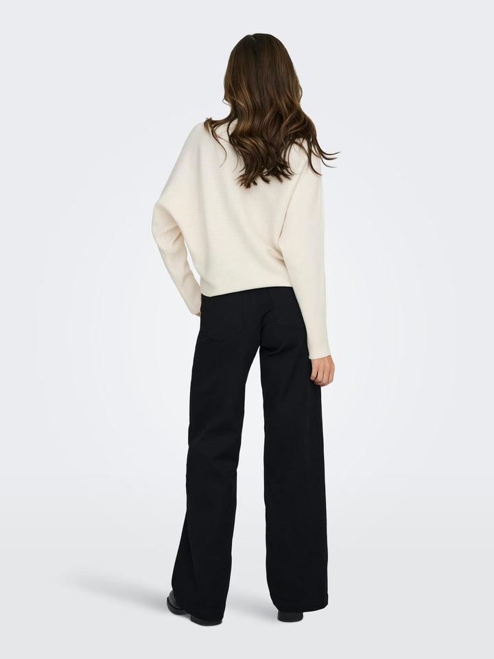 Jacqueline de Yong gebreide pullover wit dessin – dames