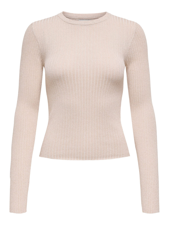 Jacqueline de Yong trui dames beige – JDYPLUM LUREX