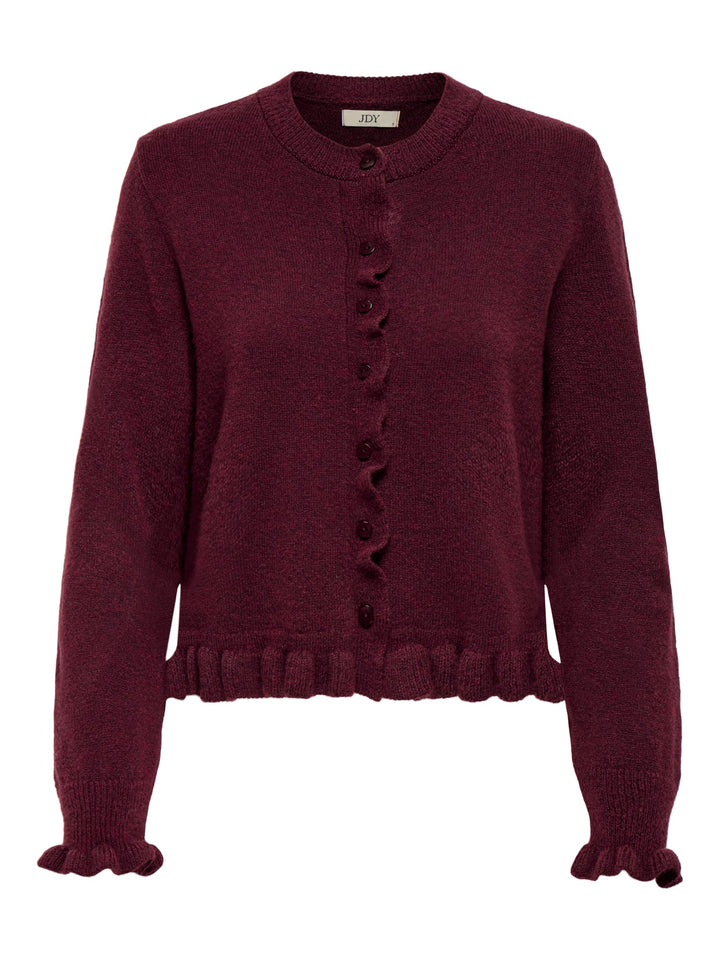 jacqueline de yong 15363485 Letty vest gebreid bordeaux
