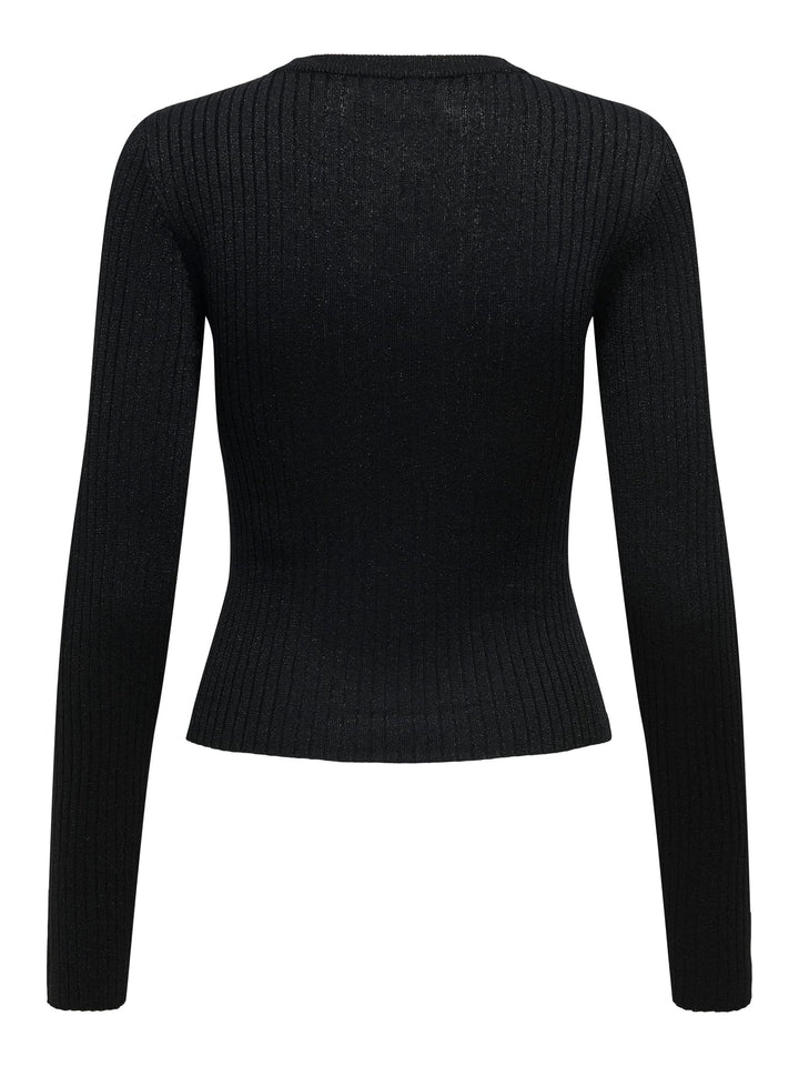 Jacqueline de Yong trui dames zwart – JDYPLUM LUREX