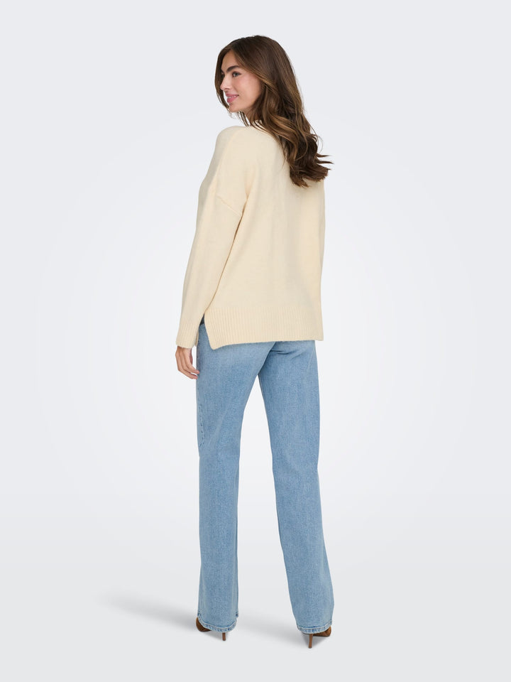 Only 15352853 Hazel trui dames ecru