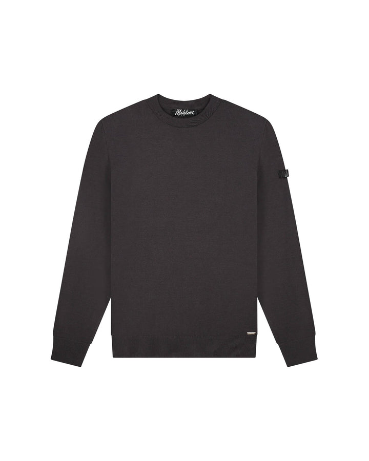Malelions men gebreide crewneck trui bruin – heren