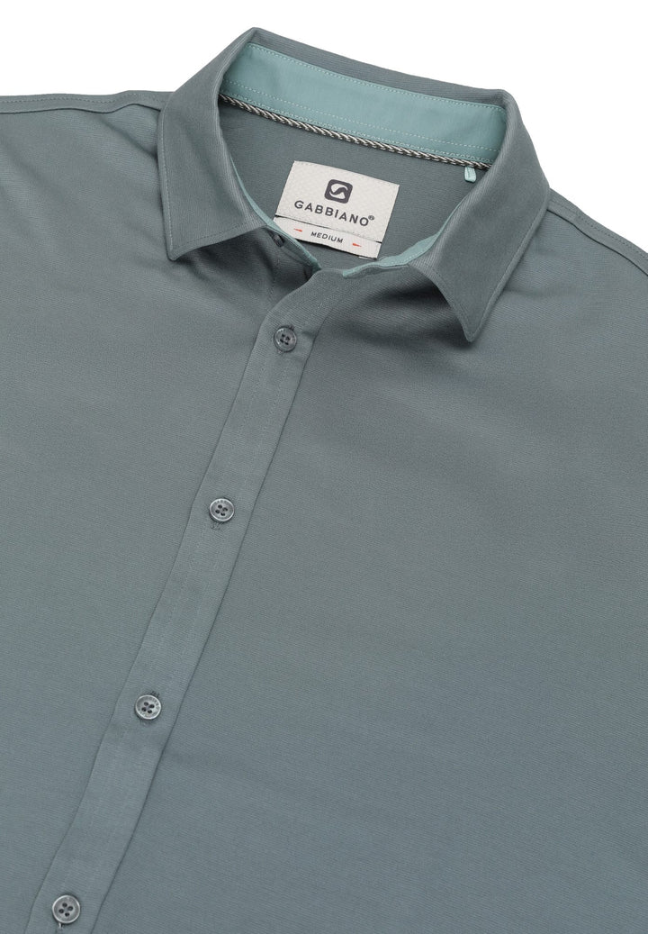 Gabbiano men overhemd l/m blauw – heren