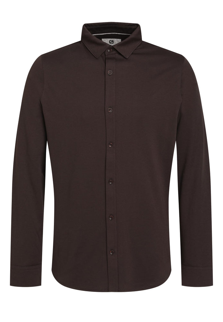Gabbiano men 333510 overhemd bruin – heren
