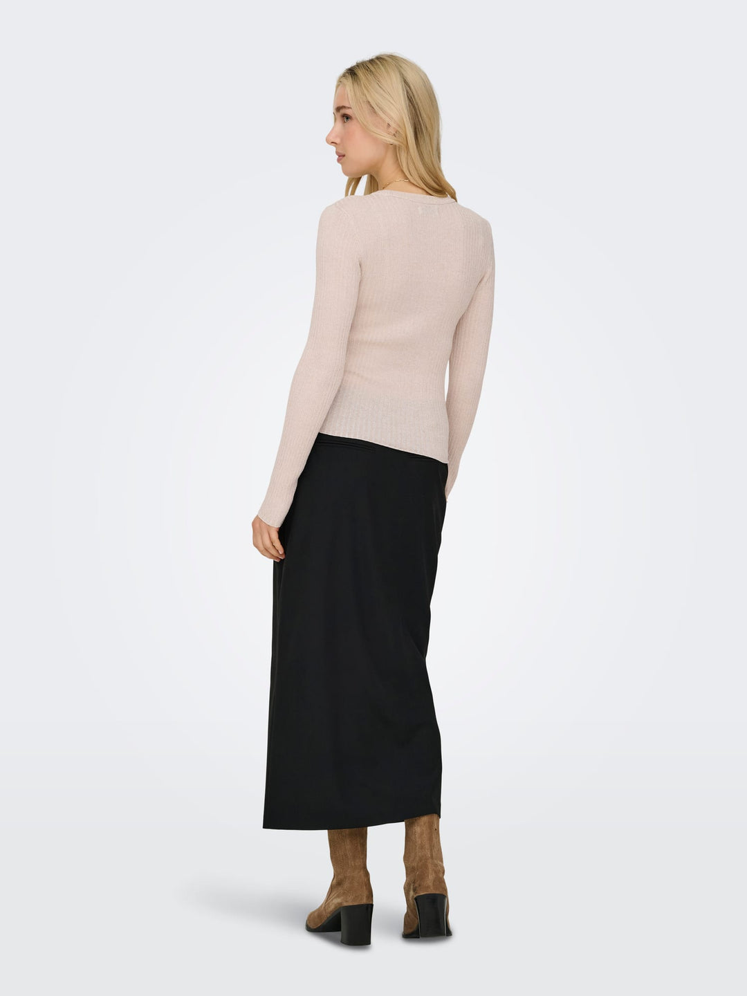 Jacqueline de Yong trui dames beige – JDYPLUM LUREX
