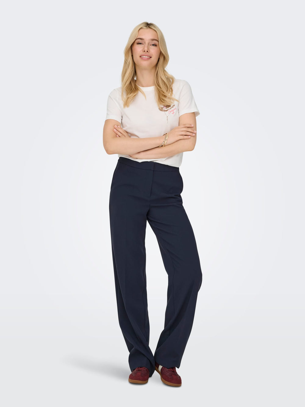 Only Raven lange broek navy – dames