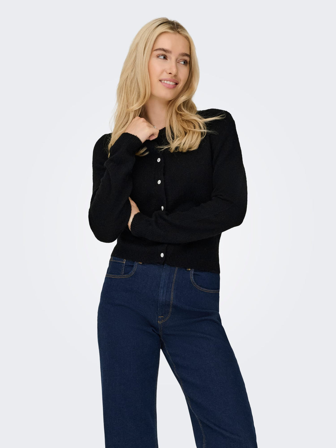Only Havanna vest gebreid zwart – dames