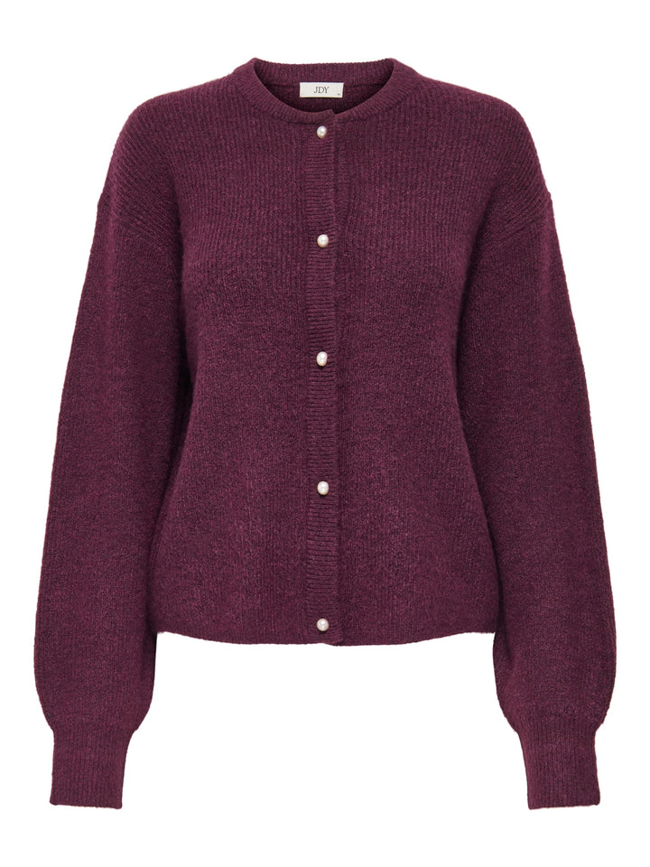 Jacqueline de Yong vest gebreid dames bordeaux – Lumi 15326819