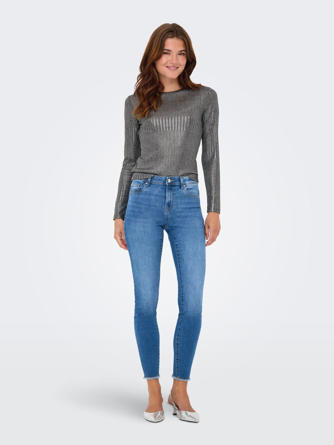 Only 15333626 mirinda top grijs dessin – dames