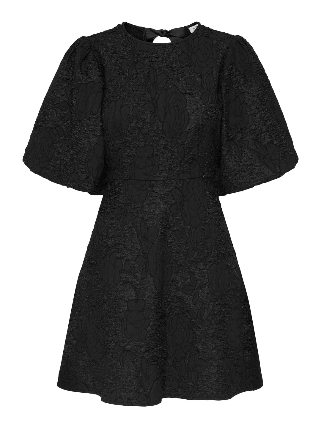 Jacqueline de Yong JDYDORA S/S BOW DRESS zwart – dames jurk