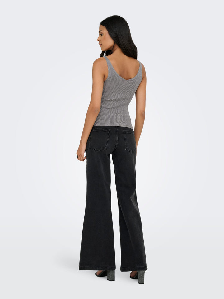 Jacqueline de Yong Bodilla gebreide top taupe – dames