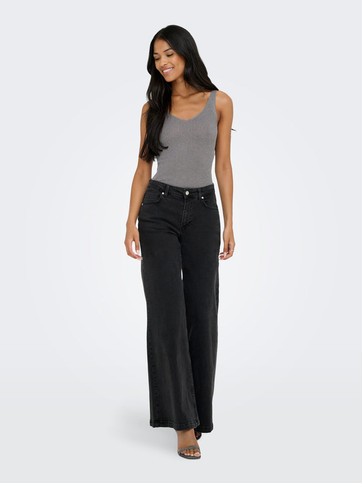 Jacqueline de Yong Bodilla gebreide top taupe – dames