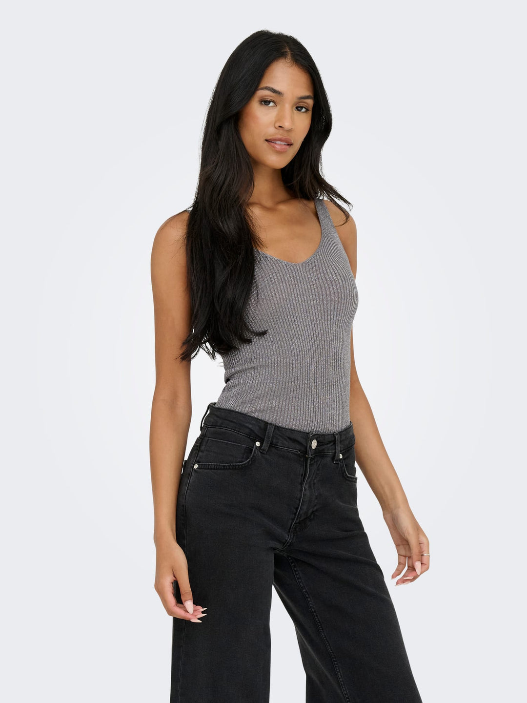 Jacqueline de Yong Bodilla gebreide top taupe – dames