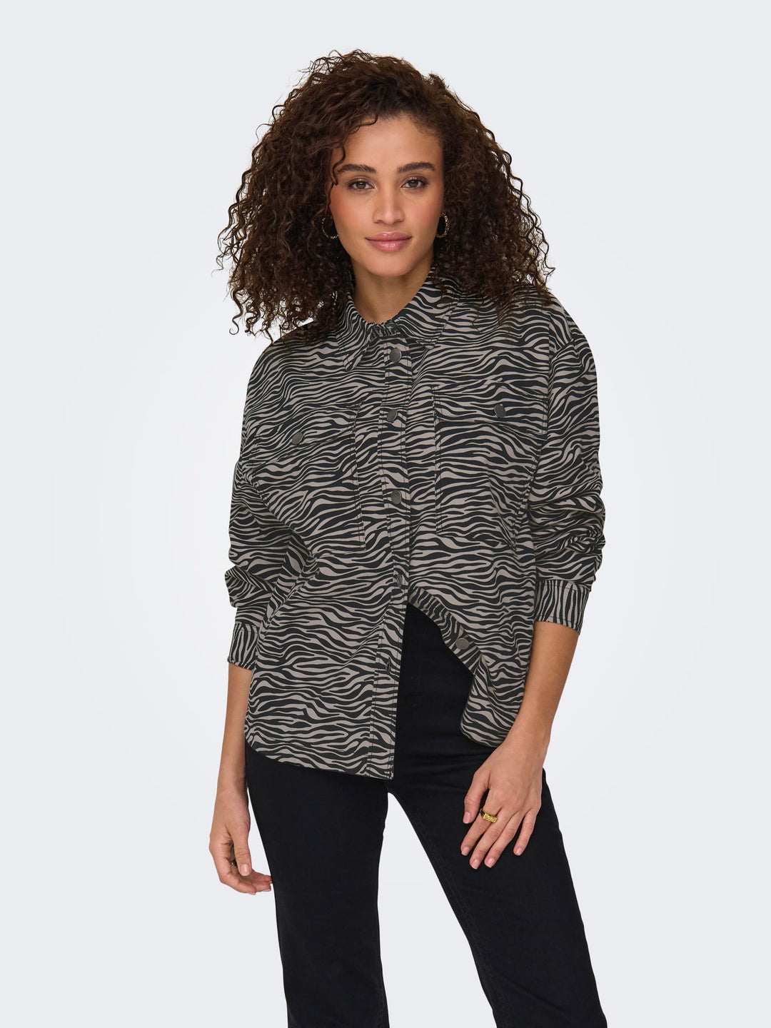 Jacqueline de Yong Ray blouse zwart dessin – dames
