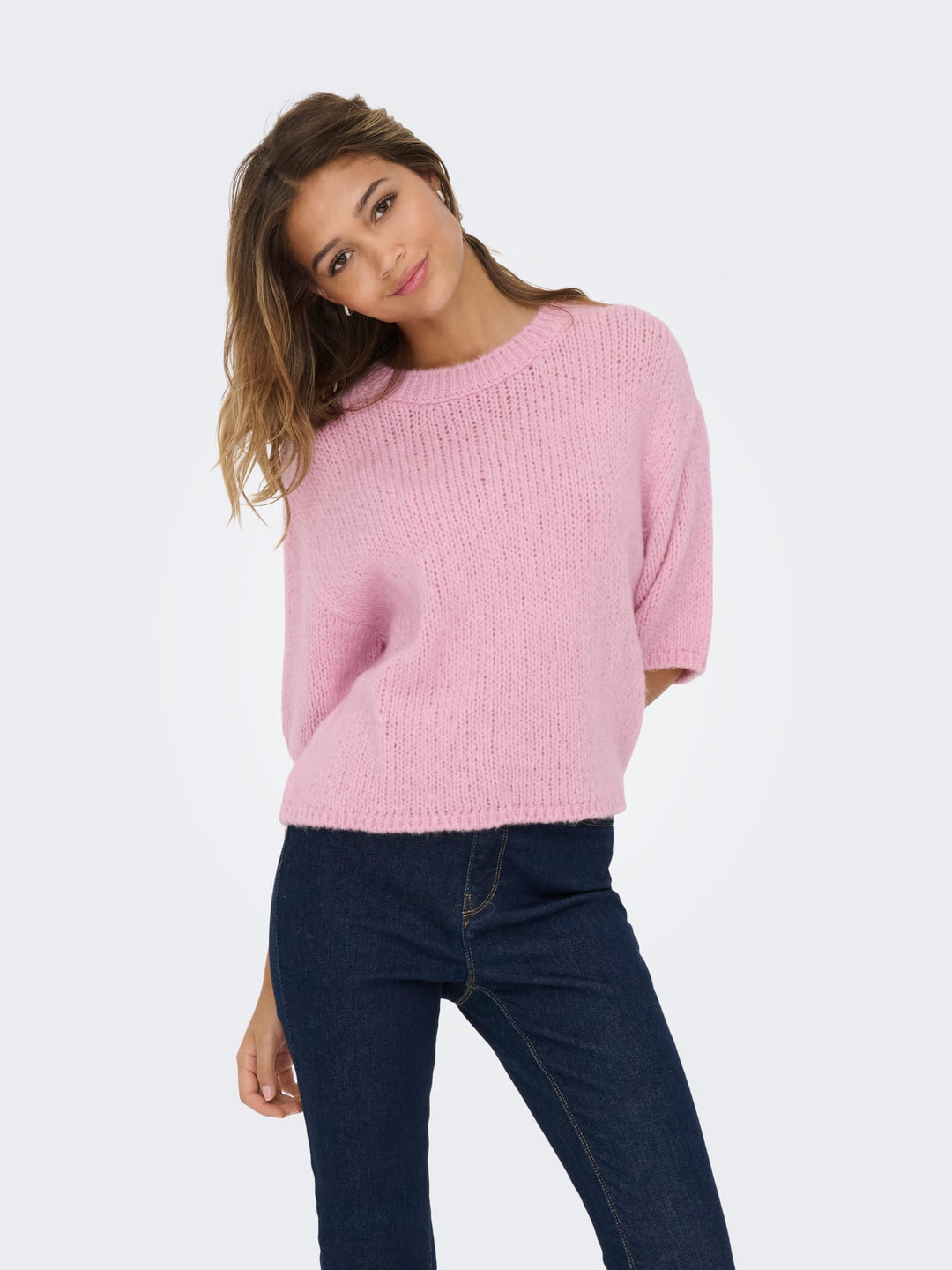 Jacqueline de Yong Linea trui licht roze – dames