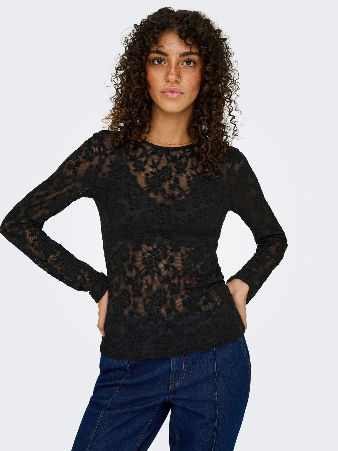 Only Blaise top zwart – dames
